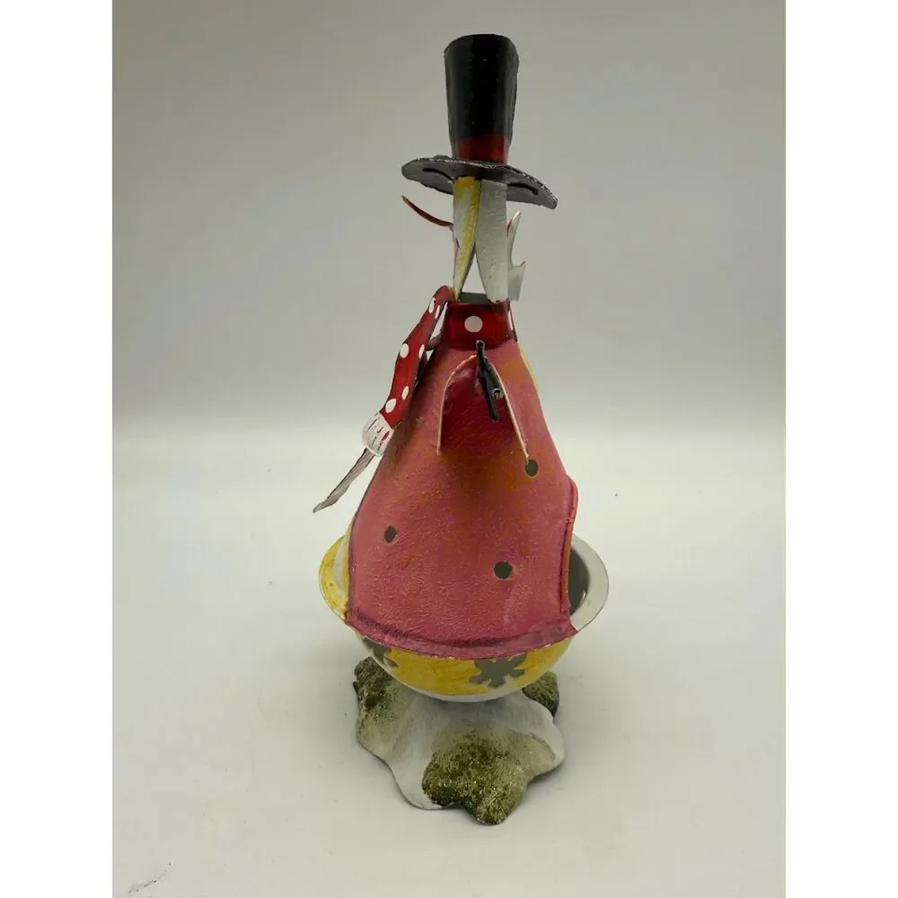 Decorative metal snowman